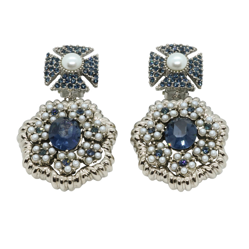 Lady Margerita Statement Earrings - Montana Blue - Sold Out