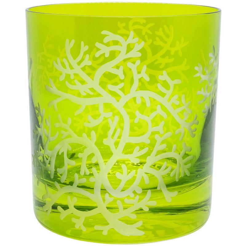 Moira Corali Double Old Fashioned Tumbler Lime Green