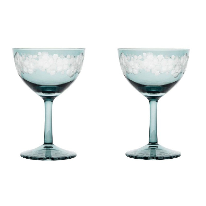 Cristobelle Champagne Saucer Pair - Grey