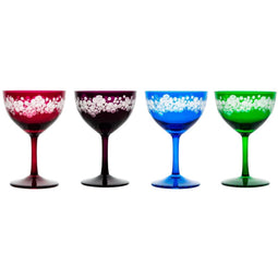 Cristobelle Champagne Saucer Mixed Jewel Set