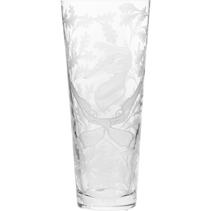 Crystal Vase - Duck - Clear