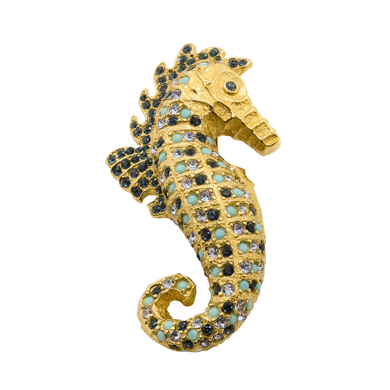 Alessandra Seahorse Pin, Brooch, Pendant - Sold Out
