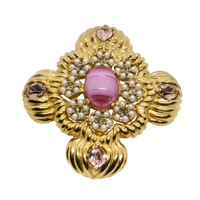 Lady Mari Pin / Brooch & Pendant - Rose Pink - Sold Out