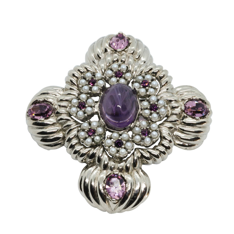Lady Mari Pin / Brooch & Pendant - Lavender Purple - Sold Out
