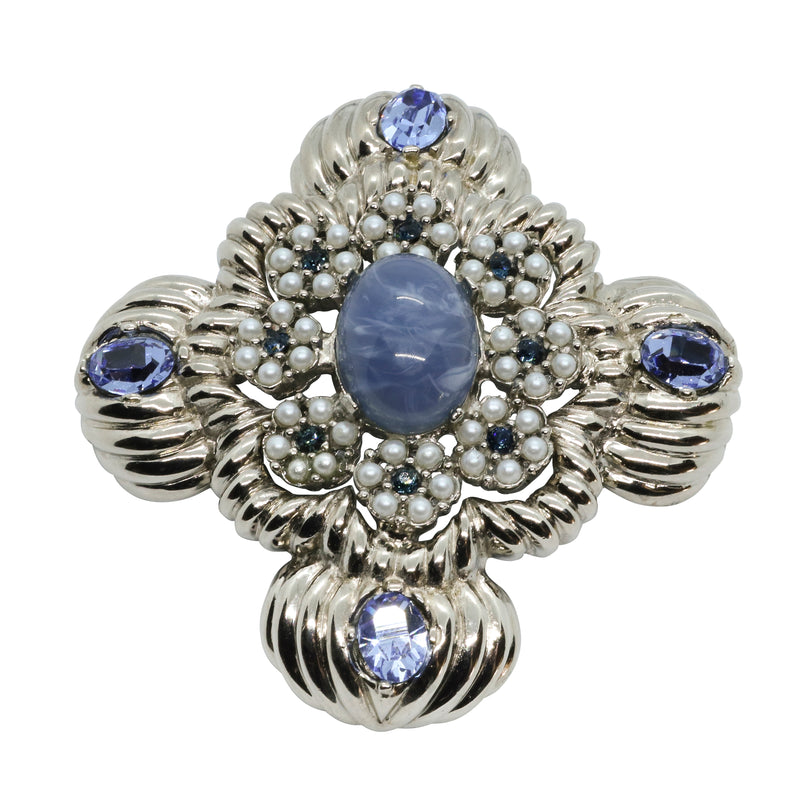 Lady Mari Pin / Brooch & Pendant - Sky Blue - Sold Out