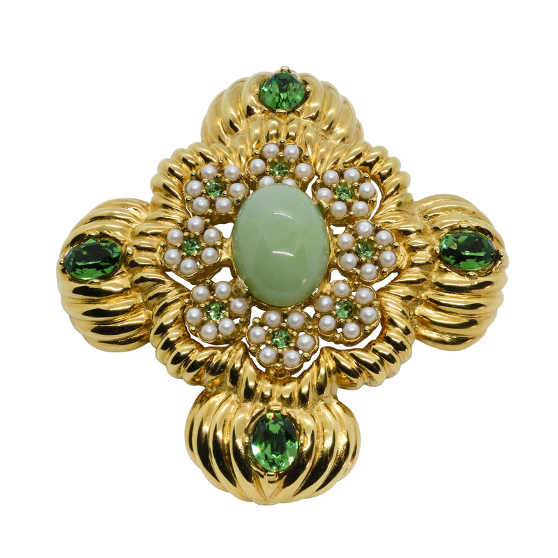 Lady Mari Pin / Brooch & Pendant - Mint Green - Sold Out