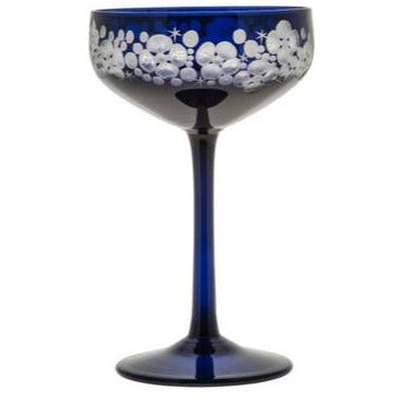 Isadora Champagne Saucer Midnight Blue