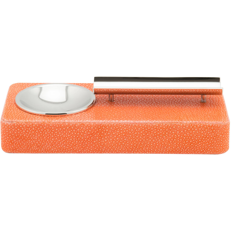 Shagreen Ashtray - Orange