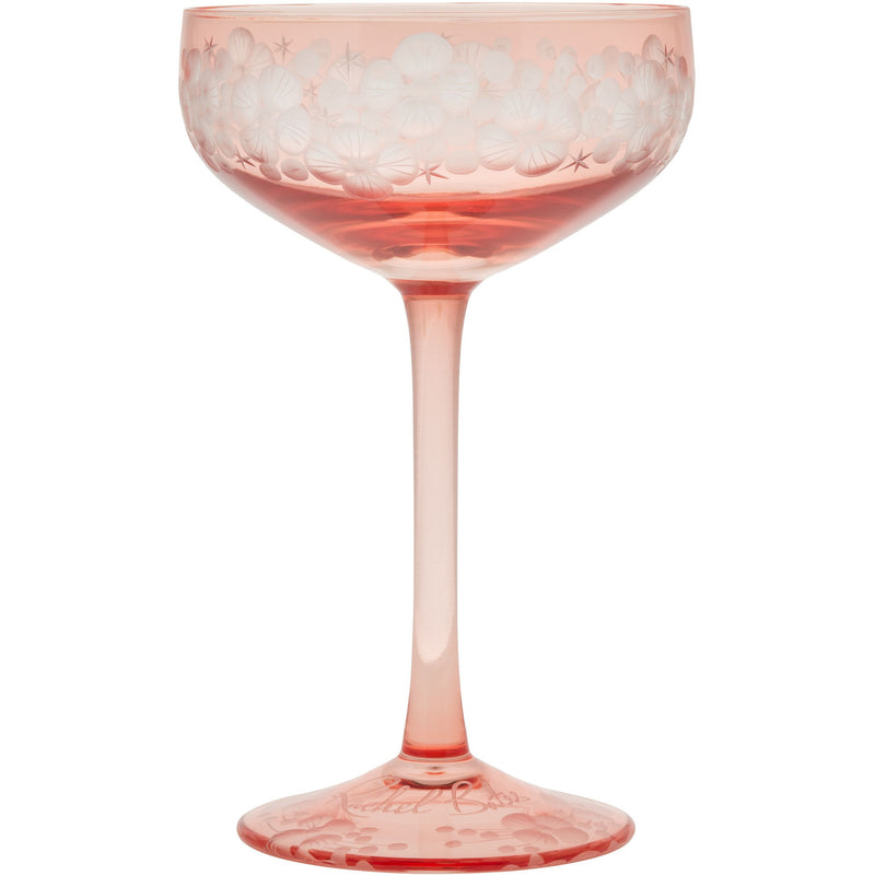 Isadora Champagne Saucer Flamingo Pink