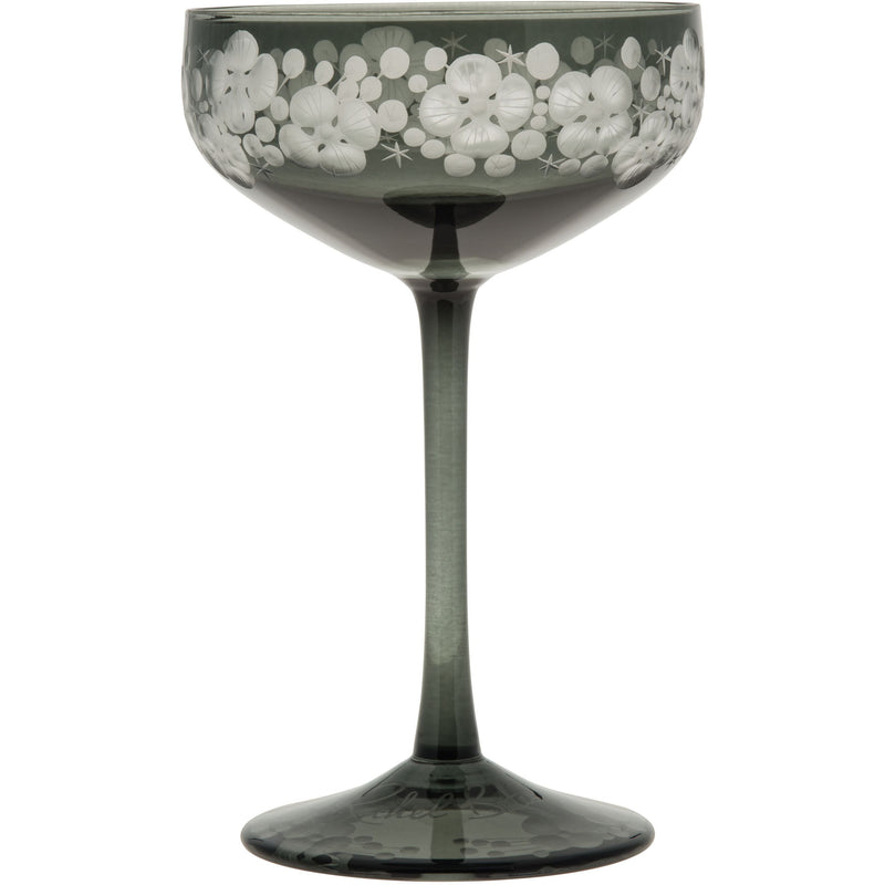 Isadora Champagne Saucer Pewter Grey