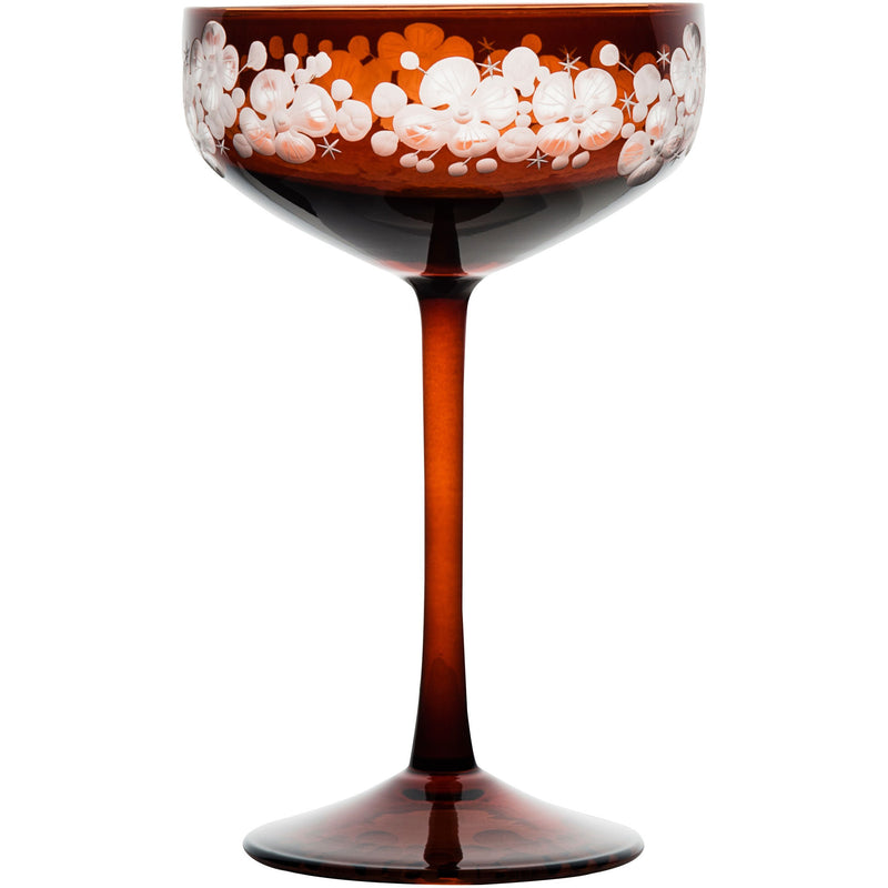 Isadora Champagne Saucer Toffee Brown