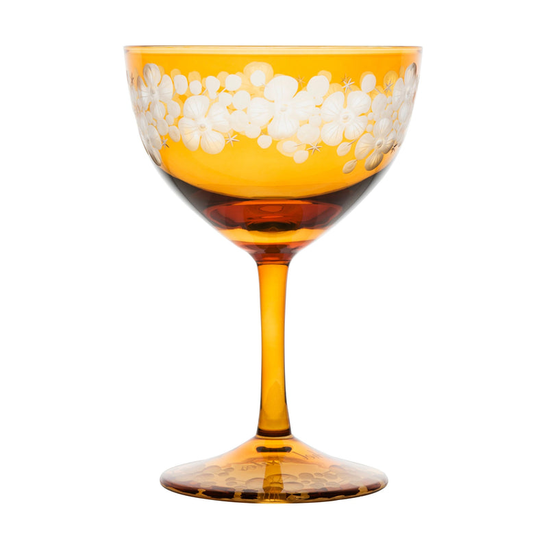 Cristobelle Champagne Saucer Amber