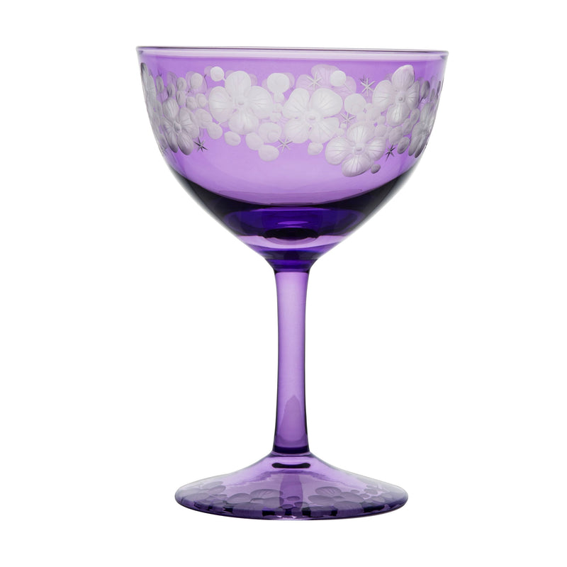 Cristobelle Champagne Saucer Violet