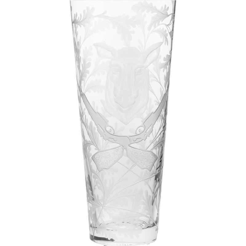 Crystal Vase - Wild Boar - Clear