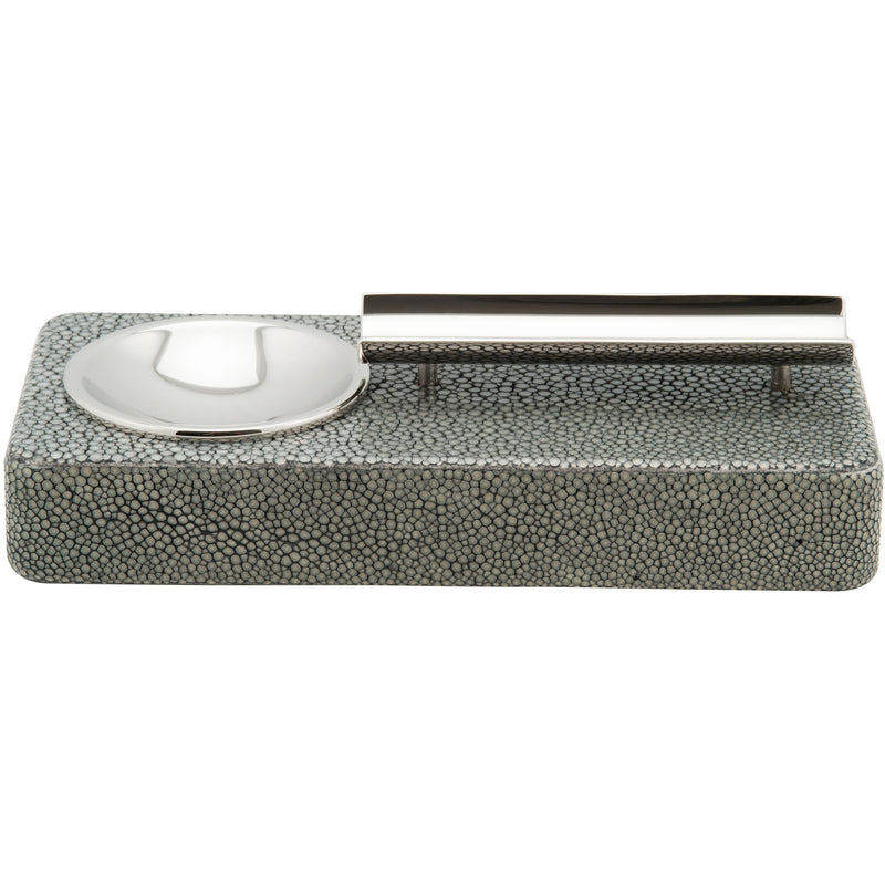 Shagreen Ashtray - Fango Grey