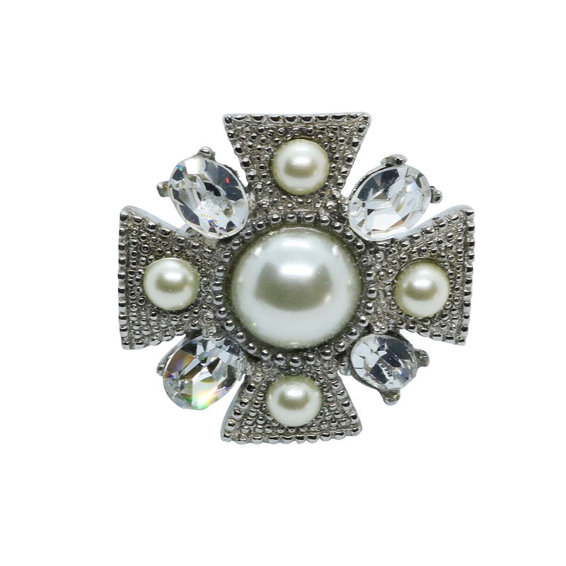Lady Alessia Ring - Silver & Pearl - Sold Out